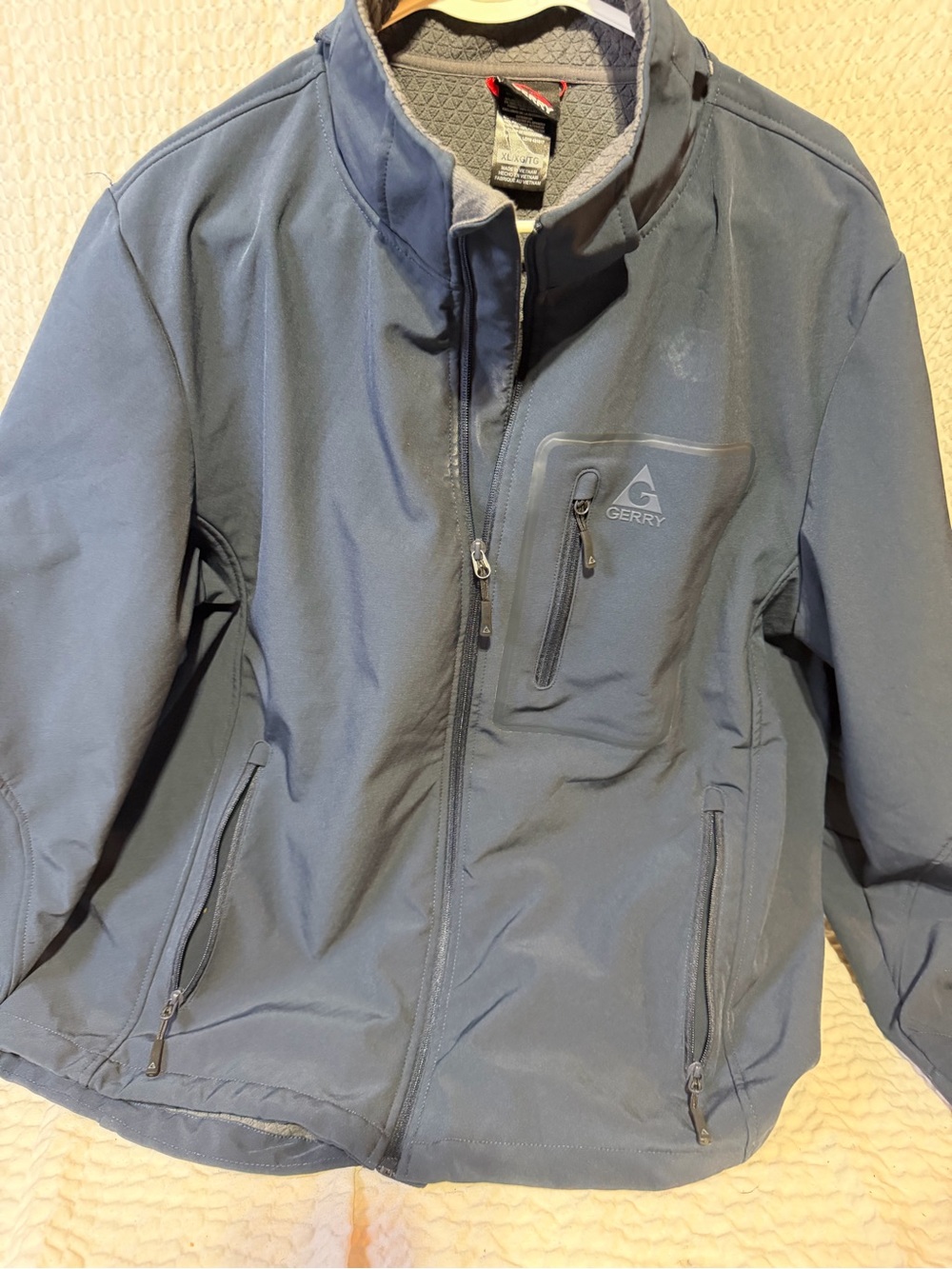 Gerry Weber Men's Slate Blue Softshell Performance Jacket